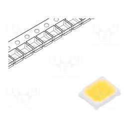 50 pcs : RF-H35HI32DS-EF-2N - LED, SMD, 2835,PLCC2, white warm, 31÷33(typ)-34.5lm, 3230-3660K