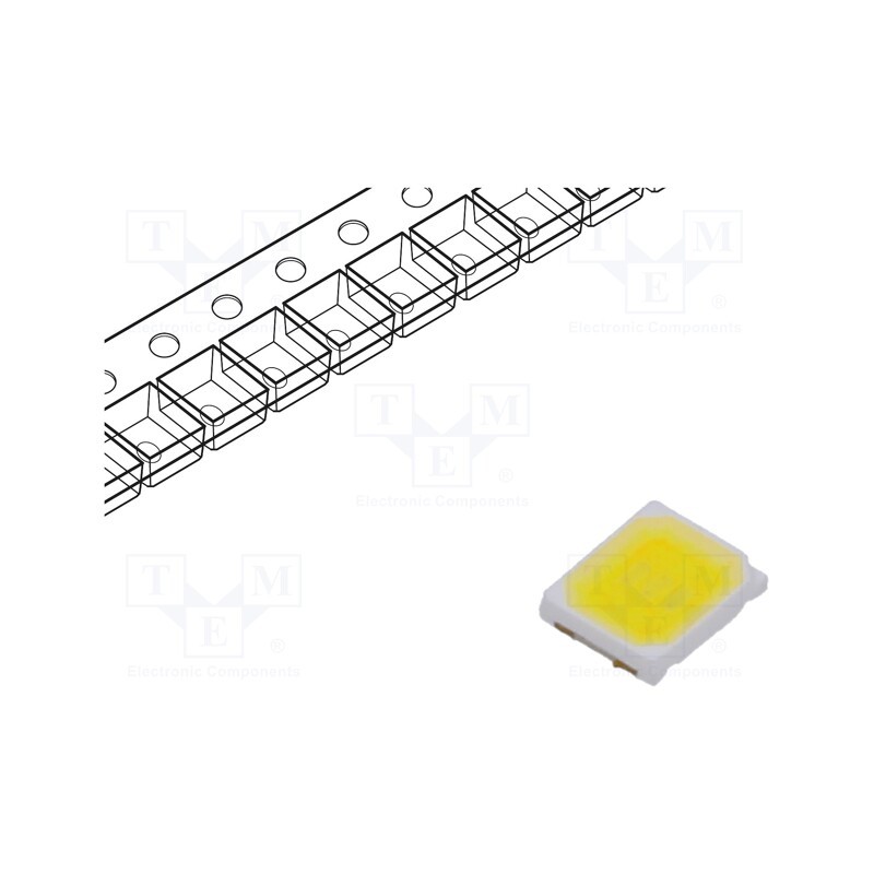 50 pcs : HL-AS-2835H466W-3C-S1-08L-PCT-HR3 - LED, white cold, 5700-6500K, 115÷125lm, 120°, 100mA, 8.4÷10.4V