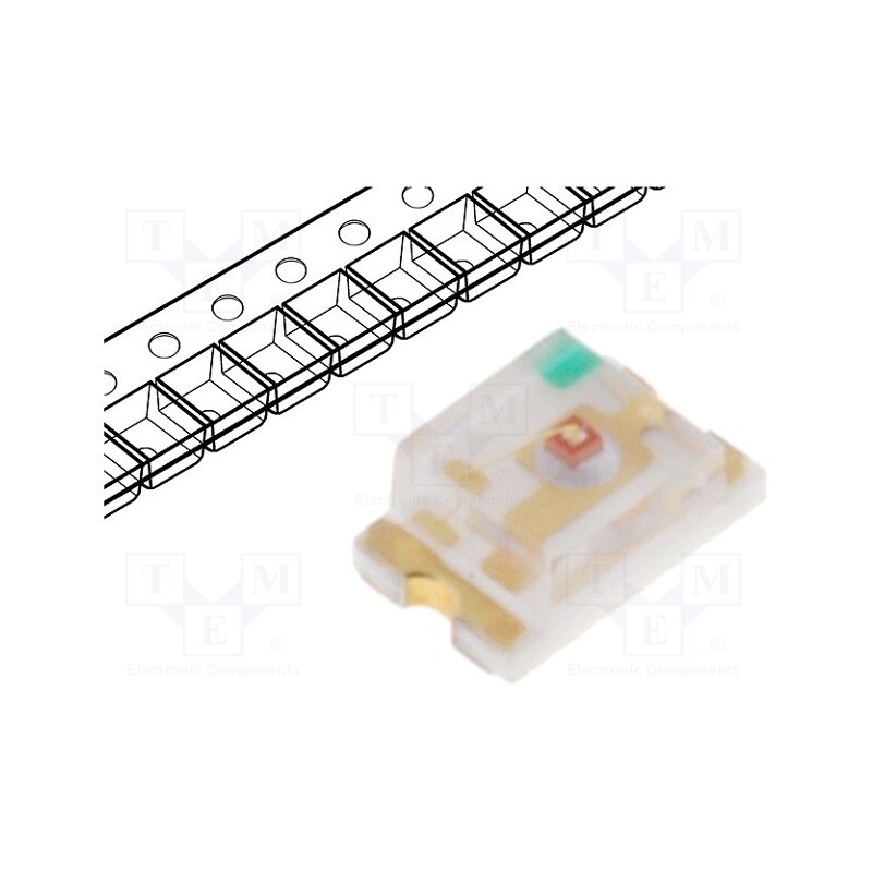 50 pcs : LL-S172GC-2A - LED, SMD, 0805, yellow green, 5÷9mcd, 2x1.25x0.8mm, 120°, 2.1÷2.8V