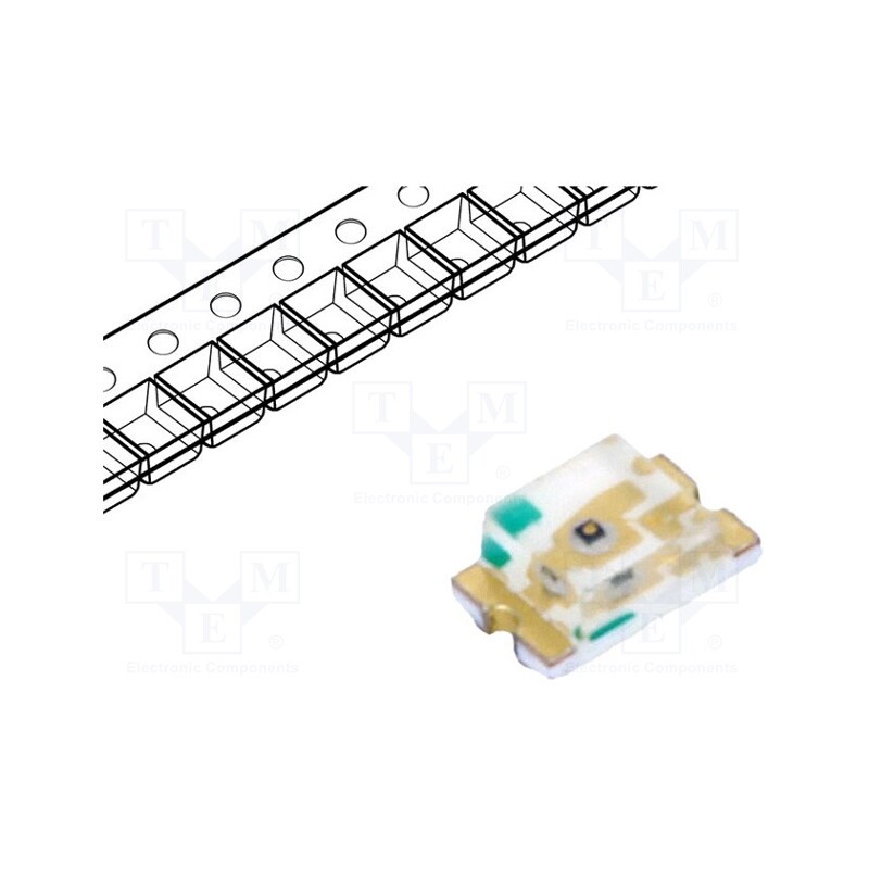 50 pcs : LTST-C171KSKT - LED, SMD, 0805, yellow, 18÷180mcd, 2x1.25x0.8mm, 130°, 1.6÷2.4V