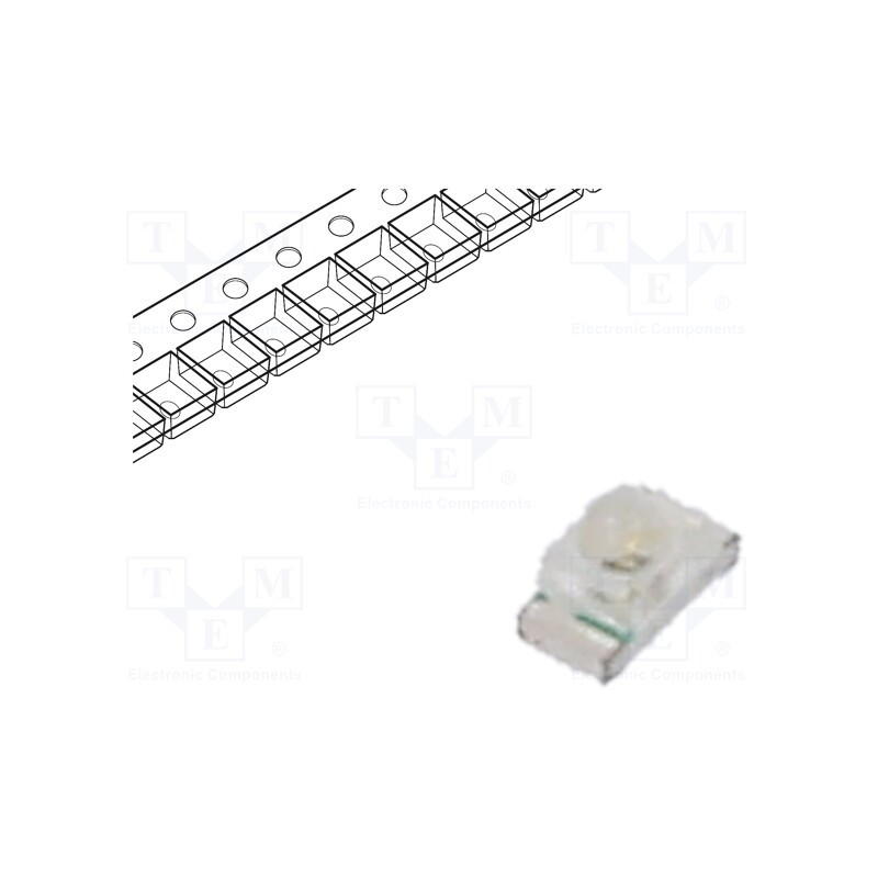 50 pcs : SR190GC-2BJ - LED, SMD, 0603, yellow green, 80÷130mcd, 1.6x0.8x0.95mm, 35°, 20mA