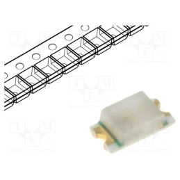 50 pcs : OSY50603C1E - LED, SMD, 0603, yellow, 15÷50mcd, 1.6x0.8x0.6mm, 120°, 1.6÷2.4V, 5mA