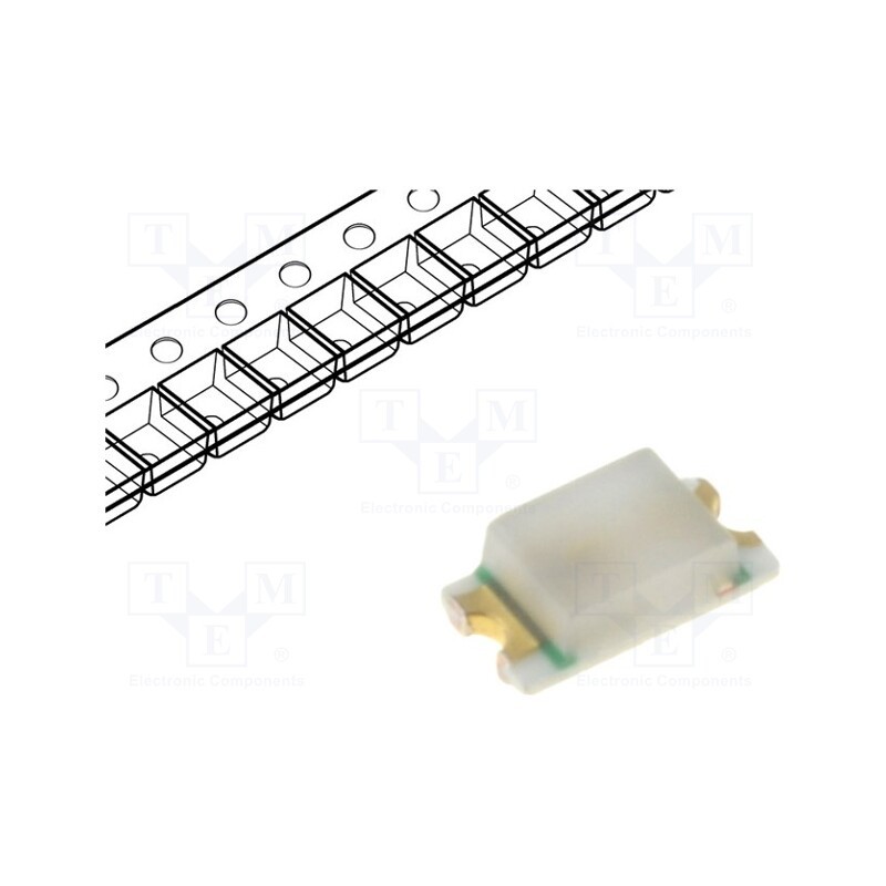 50 pcs : OSY50603C1E - LED, SMD, 0603, yellow, 15÷50mcd, 1.6x0.8x0.6mm, 120°, 1.6÷2.4V, 5mA