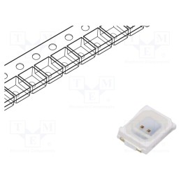 50 pcs : R2835VC-S5 - LED, SMD, 2835, red, 2000mcd, 3.5x2.8mm, 120°, 1.6÷2.4V, 60mA, reel