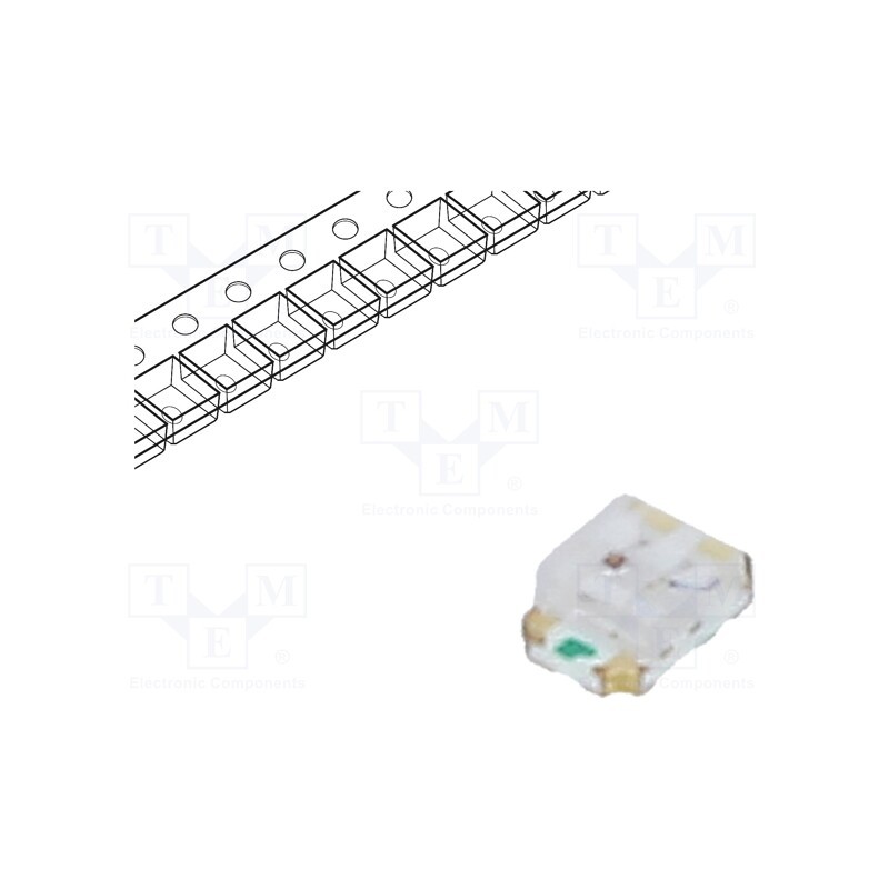 50 pcs : OSRB0805C1E-0.8T - LED, SMD, 0805, red/blue, 2x1.25x0.8mm, 120°, 1.8÷2.6/2.6÷3.6V