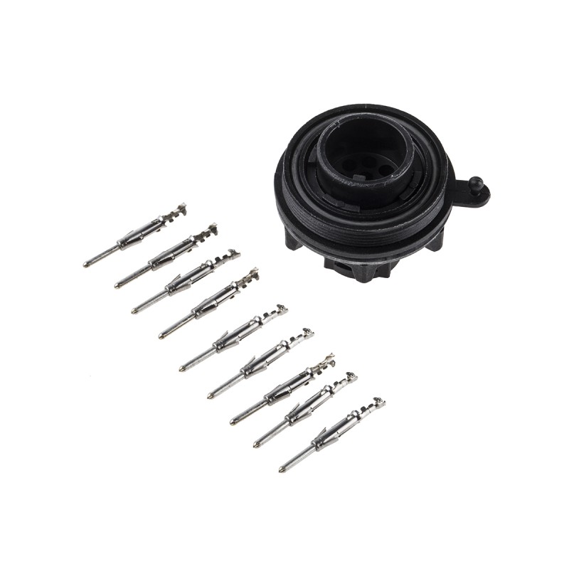 1 pcs - Bulgin Circular Connector, 9 Contacts, Panel Mount, Plug, Male, IP68, Standard Buccaneer Series