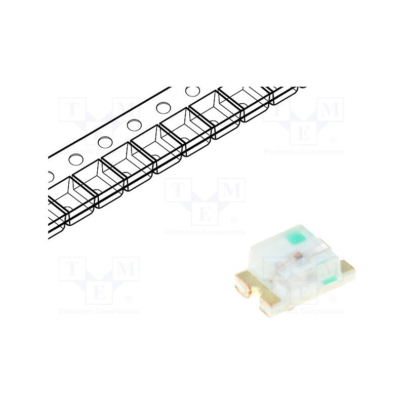 50 pcs : OSR50805C1E - LED, SMD, 0805, red, 120÷150mcd, 2x1.25x0.8mm, 120°, 2÷2.6V, 20mA