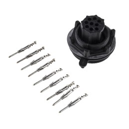 1 pcs - Bulgin Circular Connector, 9 Contacts, Panel Mount, Plug, Male, IP68, Standard Buccaneer Series