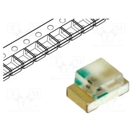50 pcs : LTST-C170KGKT - LED, SMD, 0805, green, 18÷35mcd, 2x1.25x1.1mm, 130°, 2÷2.4V, 20mA