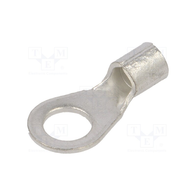 50 pcs : KOA_6-6/100 - Tip: ring, M6, 4÷6mm2, crimped, for cable, tinned, copper, 6.5mm