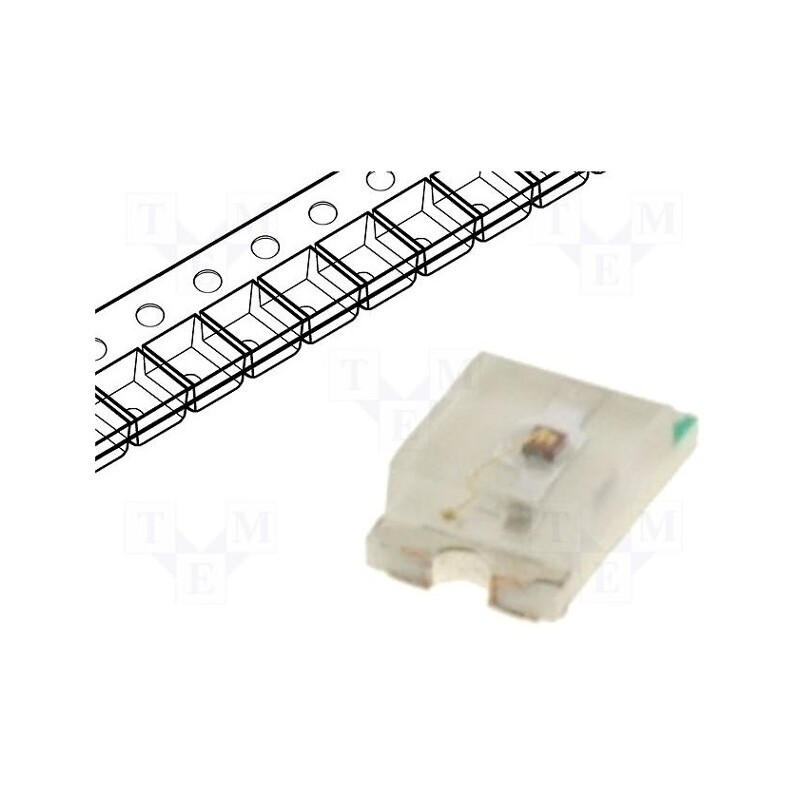 50 pcs : OF-SMD2012R - LED, SMD, 0805, red, 90÷120mcd, 2x1.25x0.68mm, 120°, 1.6÷1.9V, 20mA