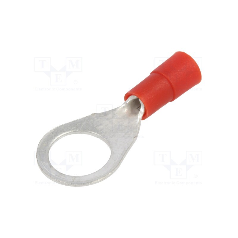 50 pcs : KOE_8-1/100 - Tip: ring, M8, Ø: 8.5mm, 0.5÷1mm2, crimped, for cable, insulated