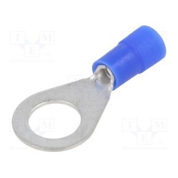 50 pcs : KOE_8-2,5/100 - Tip: ring, M8, Ø: 8.5mm, 1.5÷2.5mm2, crimped, for cable, insulated