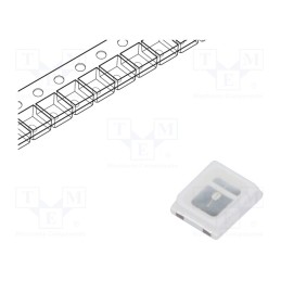 50 pcs : RF-BNRI35TS-CK-N - LED, SMD, 2835,PLCC2, blue, 3÷6lm, 2.8x3.5x0.8mm, 120°, 2.8÷3.5V