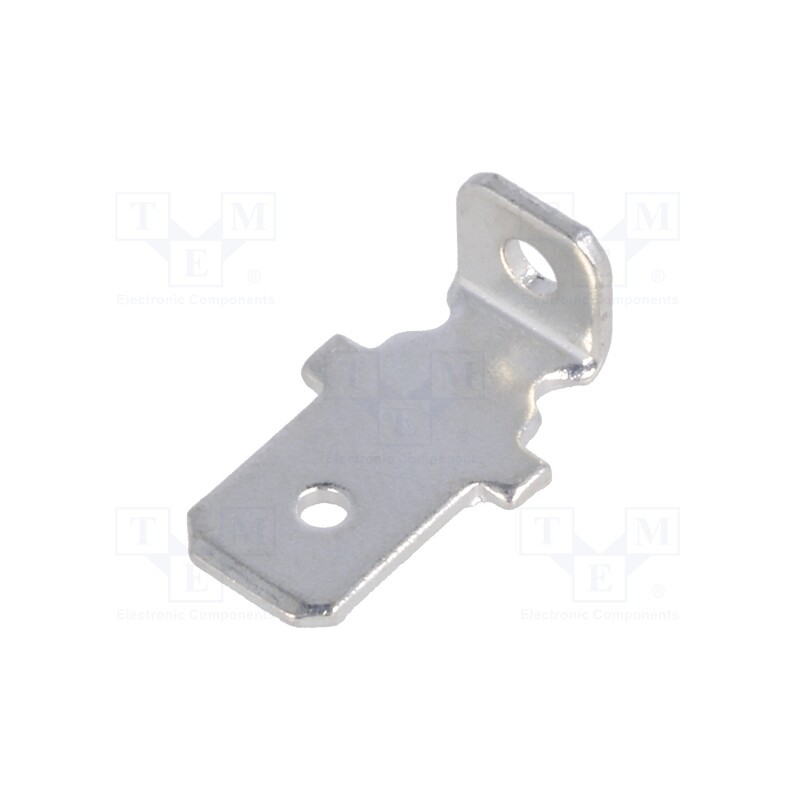 50 pcs : KP-778-01 - Terminal: flat, 6.3mm, 0.8mm, male, THT, steel, tinned, straight