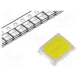 50 pcs : LL-R2835W-W6M-Q20 - LED, SMD, 2835,PLCC2, white warm, 20÷27lm, 6000÷8200mcd, 73, 120°