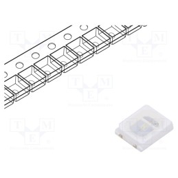 50 pcs : FYLS-2835NUBC-0.2W - LED, SMD, 2835, blue, 1850÷2650(typ)-3650mcd, 3.5x2.8x1.9mm, 120°