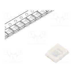 50 pcs : FYLS-2835PGC-0.2W - LED, SMD, 2835, green, 4650÷5550(typ)-7950mcd, 3.5x2.8x1.9mm, 120°