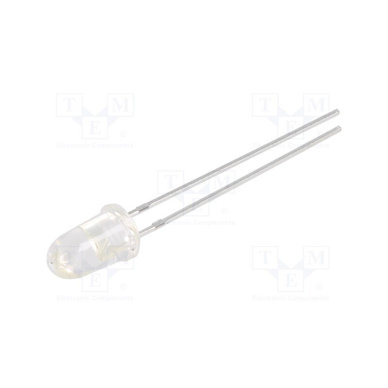 50 pcs : N0R31L82 - LED, 5mm, red, 12000÷22000mcd, 12°, Front: convex, 1.8÷2.6V, 60mW