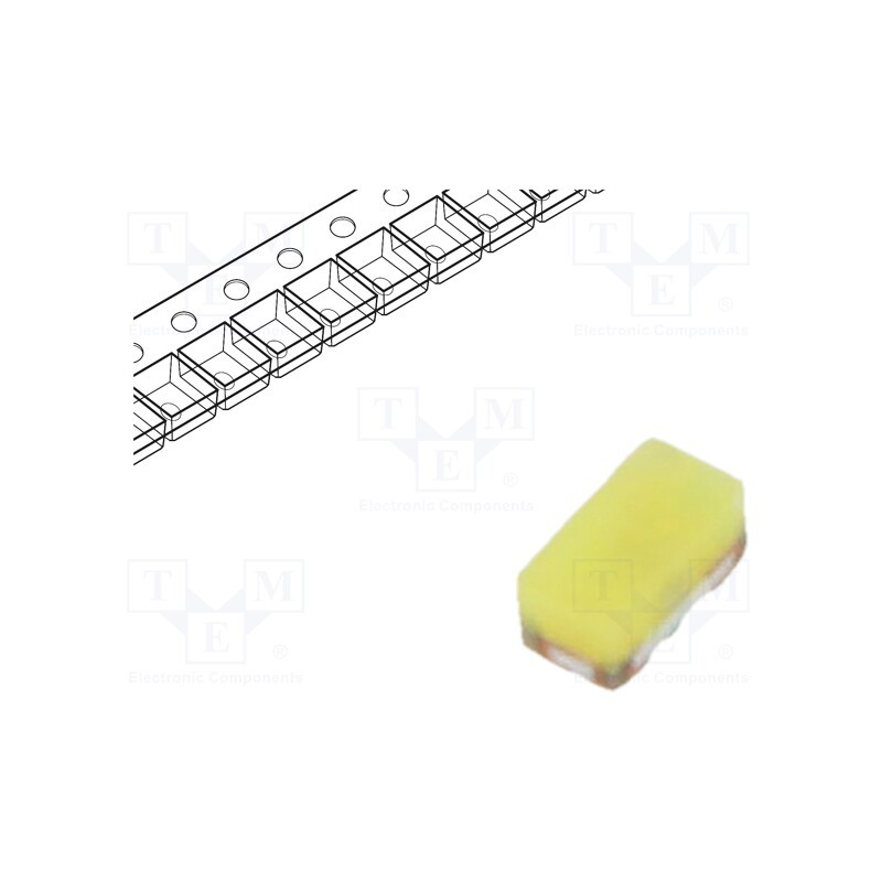 50 pcs : FYLS-0402CUWC75 - LED, SMD, 0402, white, 450÷600(typ)-750mcd, 7500K, 130°, 20mA