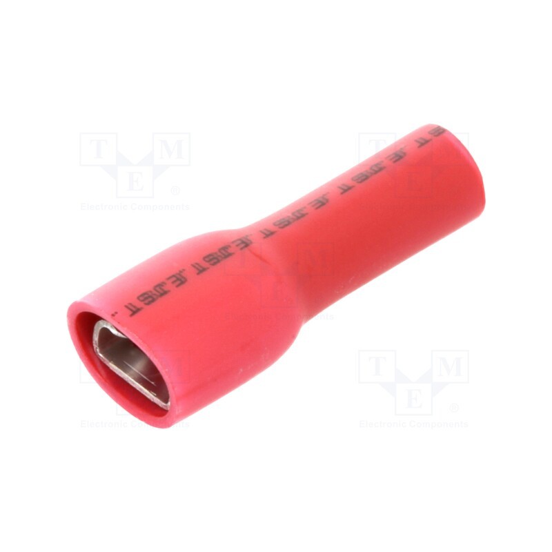 50 pcs : LVDDF1.25-187A-8RD(PA)(S)(LF)K - Terminal: flat, 4.8mm, 0.8mm, female, 0.5÷1.5mm2, crimped, red