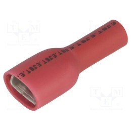 50 pcs : LVDDF1.25-250A RD (PA)(S)(LF)K - Terminal: flat, 6.3mm, 0.8mm, female, 0.5÷1.5mm2, crimped, red