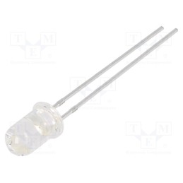 50 pcs : N0R00L38 - LED, 5mm, red, 3000÷7000mcd, 16°, 1.8÷2.3V, No.of term: 2, -40÷85°C