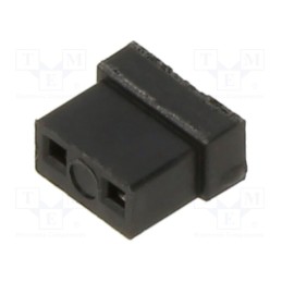 50 pcs : M22-1900046 - Jumper, pin strips, female, 2mm, open, 2A, tinned, Layout: 1x2, black