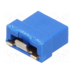 50 pcs : M22-1910005 - Jumper, pin strips, female, 2mm, open, 2A, gold-plated, Layout: 1x2