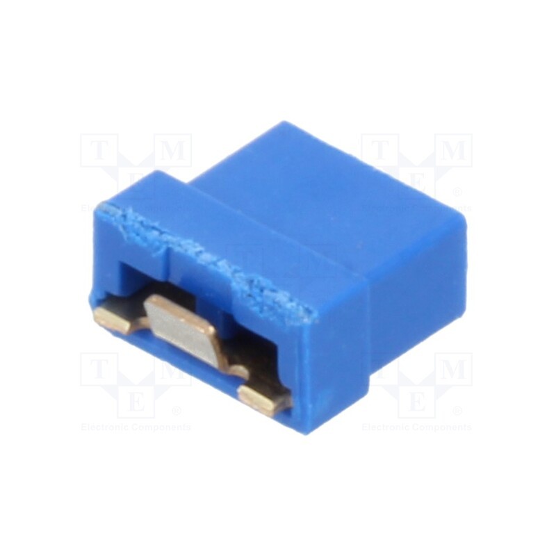 50 pcs : M22-1910005 - Jumper, pin strips, female, 2mm, open, 2A, gold-plated, Layout: 1x2