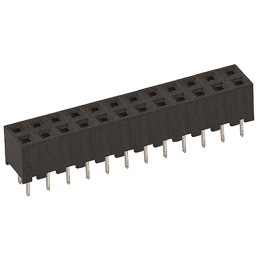 100 pcs - Hirose A3C Series Straight Through Hole Mount PCB Socket, 24-Contact, 2-Row, 2mm Pitch, Solder Termination