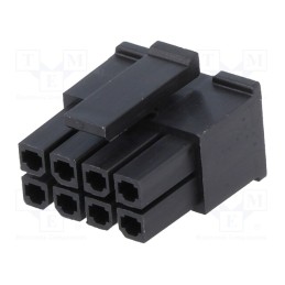 50 pcs : MFW-08 - Plug, wire-board, female, 3mm, PIN: 8, w/o contacts, for cable, 5A
