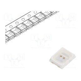 50 pcs : FYLS-2835KUYC-0.2W - LED, SMD, 2835, yellow, 1550÷1750(typ)-2050mcd, 3.5x2.8x1.9mm