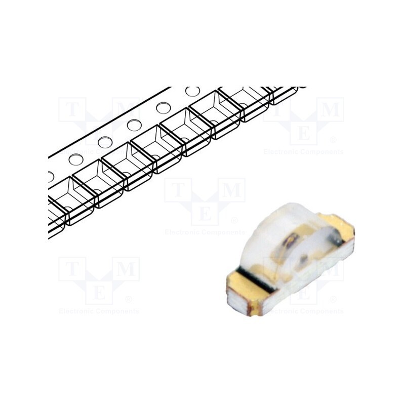 50 pcs : LTST-S110KRKT - LED, SMD, 1206, red, 18÷54mcd, 3.2x1x1.5mm, 130°, 2÷2.4V, 20mA, 75mW