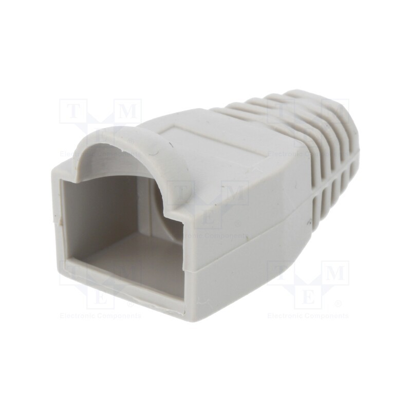 50 pcs : MP0063 - RJ45 plug boot, 6.5mm, grey