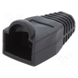 50 pcs : MP0064 - RJ45 plug boot, 6.5mm, black