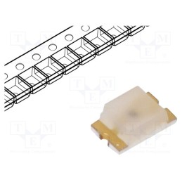 20 pcs : HSMA-C170 - LED, SMD, 0804, amber, 28.5÷95mcd, 2x1.25x0.8mm, 170°, 1.9÷2.4V