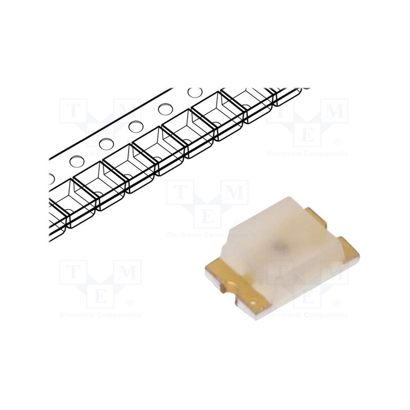 20 pcs : HSMA-C170 - LED, SMD, 0804, amber, 28.5÷95mcd, 2x1.25x0.8mm, 170°, 1.9÷2.4V