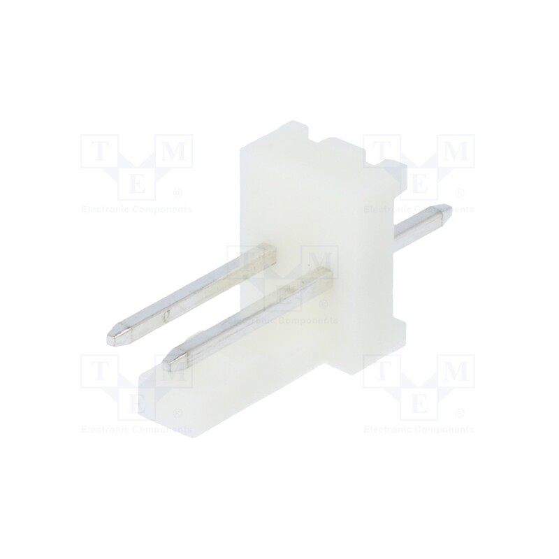 50 pcs : MUSS100-02-D_E - Socket, wire-board, male, PIN: 2, 2.54mm, THT, MAS-CON, tinned