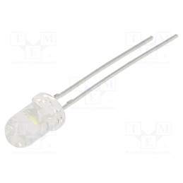 20 pcs : C512A-WNN-CZ0B0152 - LED, 5mm, white cold, 8200÷23500mcd, 25°, Front: convex, 3.2÷4V