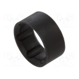 10 set : CR-174 - LED holder, 5mm, two-piece, black, UL94V-2, L: 5.8mm, Mat: polyamide