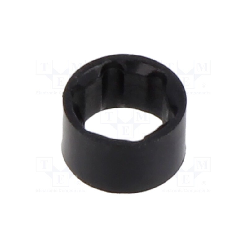 10 set : CR-104 - LED holder, 3mm, two-piece, black, UL94V-2, L: 5mm, Mat: polyamide