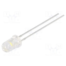 10 pcs : N0G49L27PC - LED, green, 25000÷32000(typ)-50000mcd, 30°, Front: convex, 2.54mm