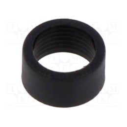 10 set : CR-101 - LED holder, 3mm, two-piece, black, UL94V-2, L: 4.2mm, Mat: polyamide