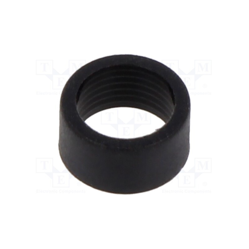 10 set : CR-101 - LED holder, 3mm, two-piece, black, UL94V-2, L: 4.2mm, Mat: polyamide