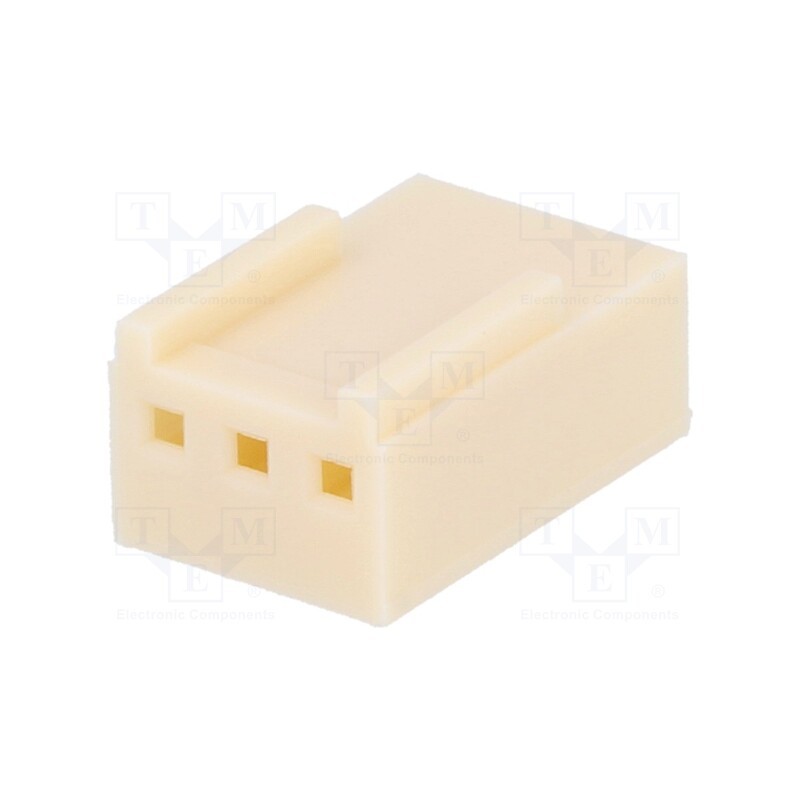 100 pcs : NS25-G3 - Plug, wire-board, female, NS25, 2.54mm, PIN: 3, w/o contacts, 250V