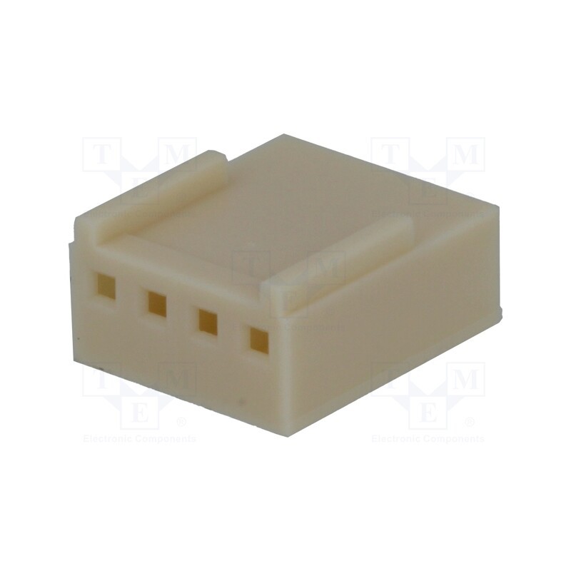 100 pcs : NS25-G4 - Plug, wire-board, female, NS25, 2.54mm, PIN: 4, w/o contacts, 250V