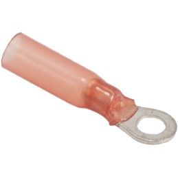 1 pcs - TE Connectivity, TERMINYL Insulated Ring Terminal, M4 Stud Size, 6.6mm² to 10.5mm² Wire Size, Red