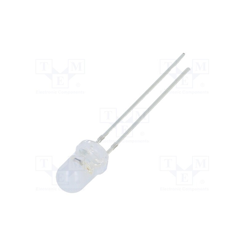 10 pcs : OST1MA5A32A - LED, 5mm, RGB, blinking,tricolour, 30°, 3.8÷5V, 20mA, Front: convex