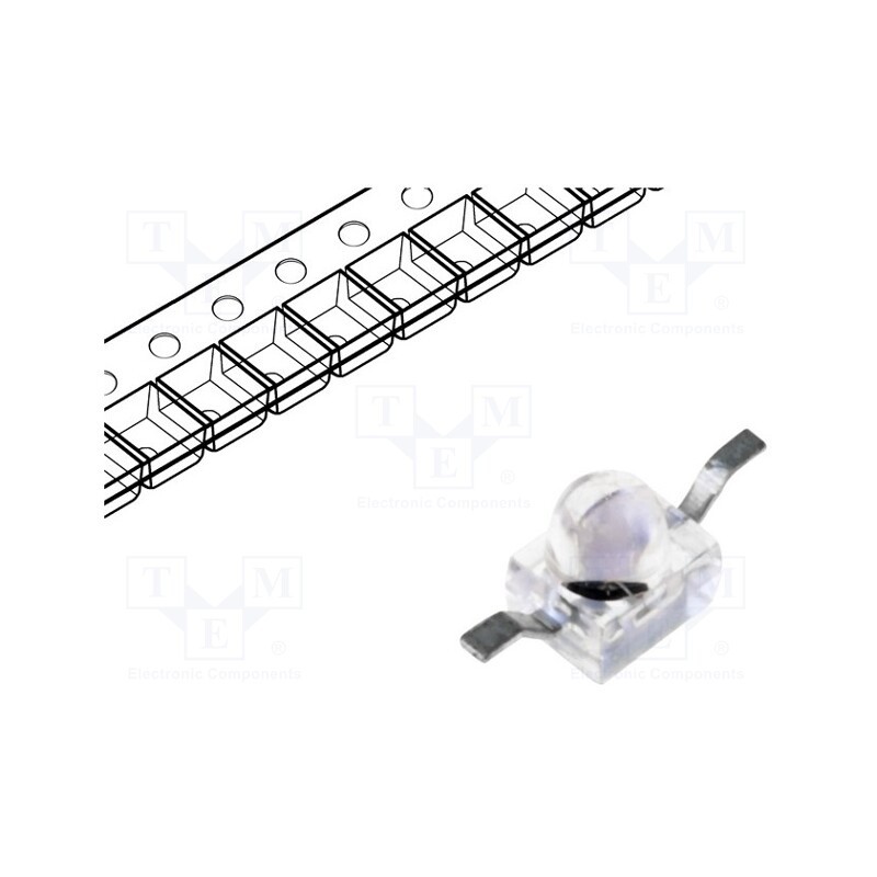 10 pcs : TSMF1000 - IR transmitter, 890nm, transparent, 35mW, 17°, SMD, 100mA, 1.3÷1.5V